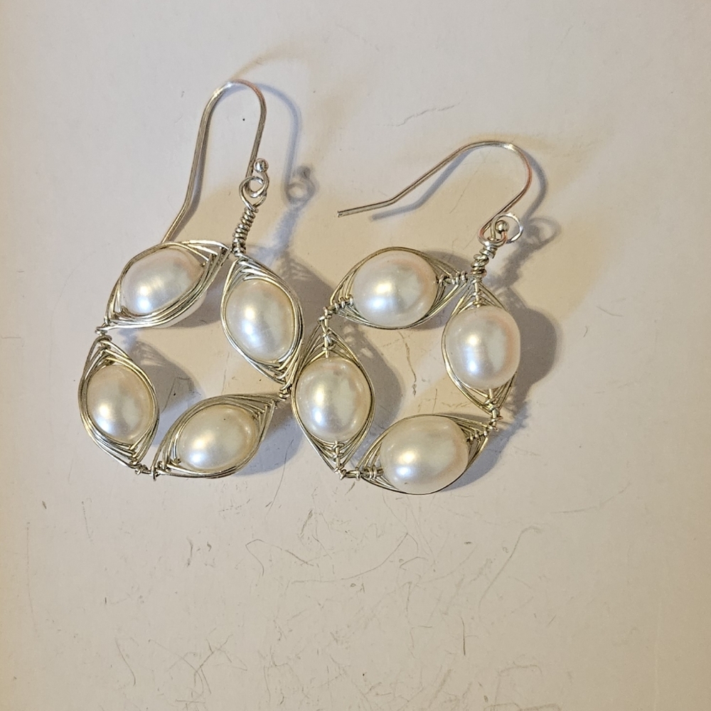 Sterling silver pearls